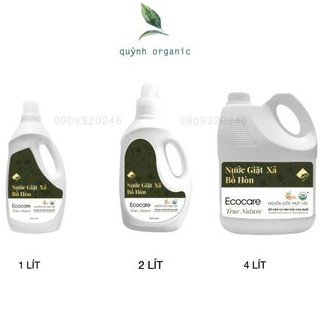 Nước giặt xả hữu cơ bồ hòn  tinh dầu hoa bưởi 1 lít 2 lít 4 lít - nước giặt sinh học organic Ecocare soft care dnee