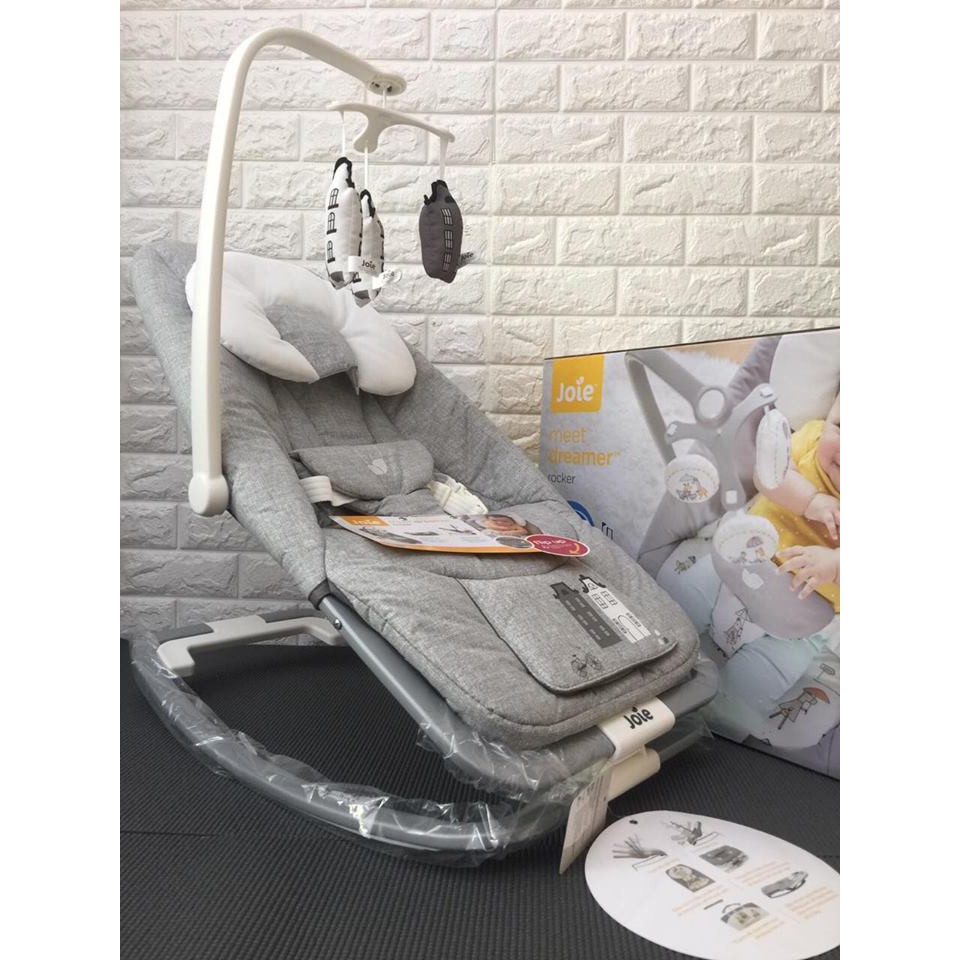 [Mã MKBC13 giảm 80k đơn 1 triệu] GHẾ RUNG JOIE DREAMER BABY Bouncer -PETTIE CITY