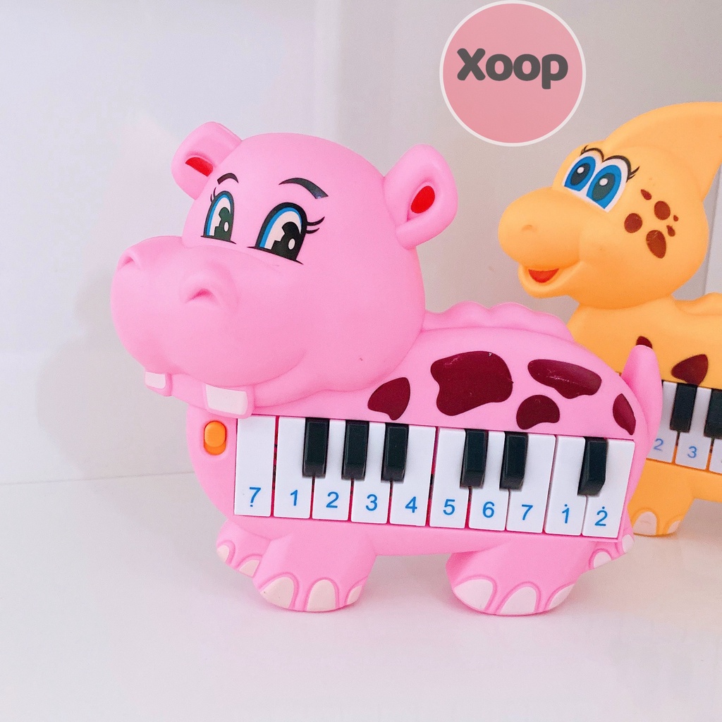 Sale !!! Đồ Chơi Đàn Piano Mini Họa Tiết Động Vật Hà Mã-Hươu Cho Bé (SP001677 ) Shop Phúc Yến