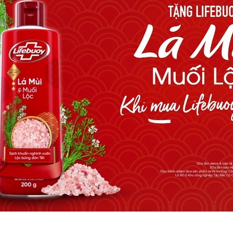 Sữa tắm DETOX Lifebouy THAN HOẠT TÍNH + BẠC HÀ( Chai 200g)