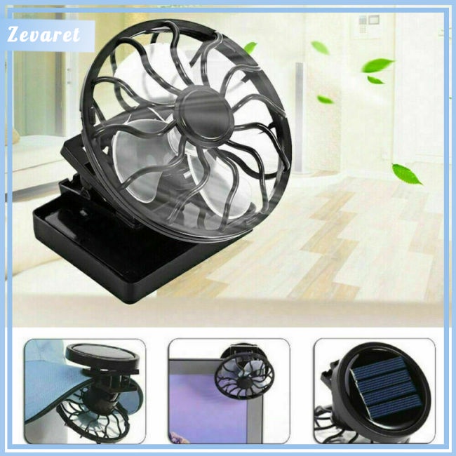 Quạt Làm Mát Mini Sử Dụng Năng Lượng Mặt Trời Có Kẹp Gắn Nón Tiện Dụng