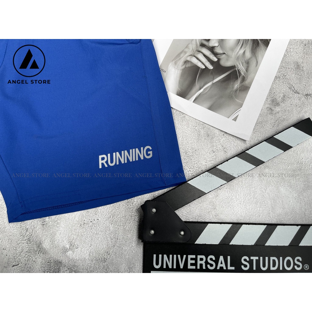 Quần đùi nam RUNNING, quần short thể thao ANGEL STORE vải gió mền mịn mặc nhà đi chơi đều đẹp