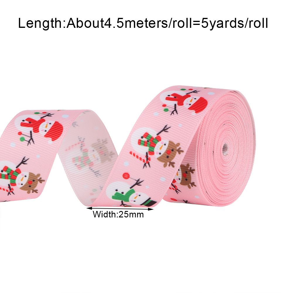 Cuộn dây ruy băng trang trí giáng sinh 5 yards 9 màu lựa chọn