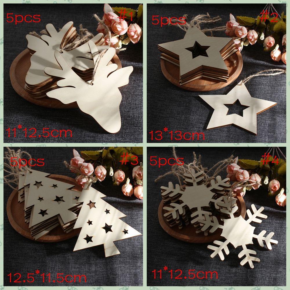 Set 5 Phụ Kiện Treo Trang Trí Cây Thông Giáng Sinh