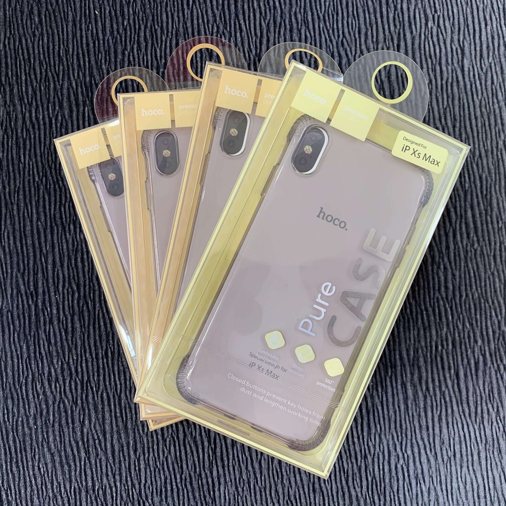 ỐP SILICON IPHONE XS MAX 6.5 INCH HIỆU HOCO CAO CẤP TRONG SUỐT