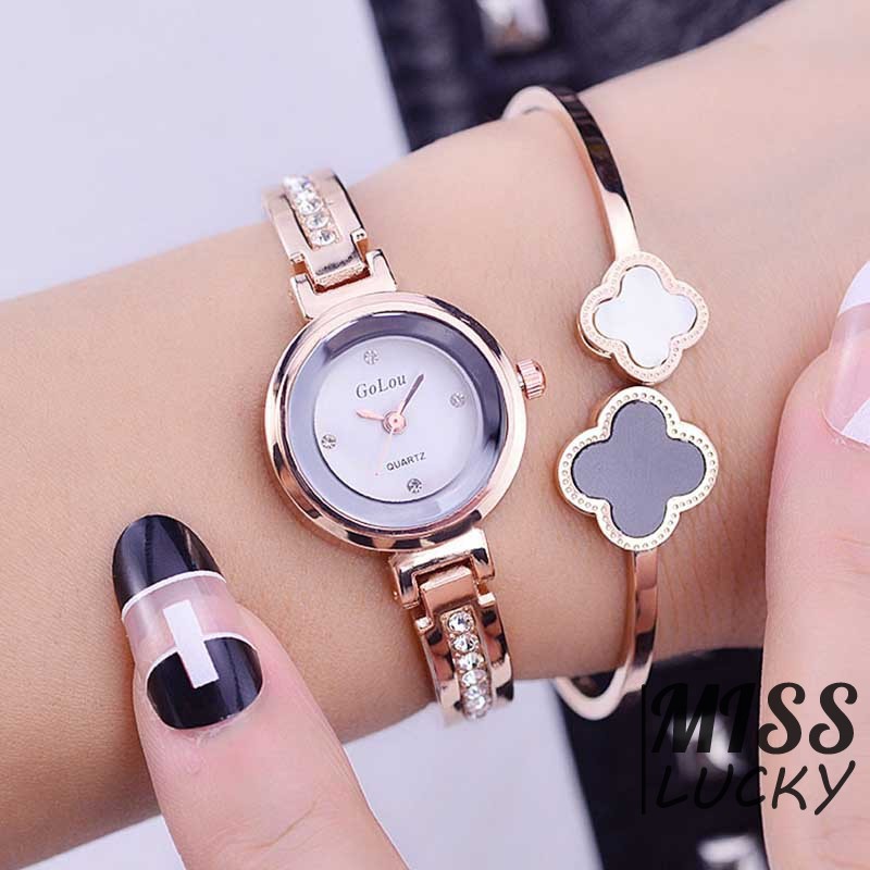 Đồng hồ kim kiểu dáng thời trang thanh tú cho nữ