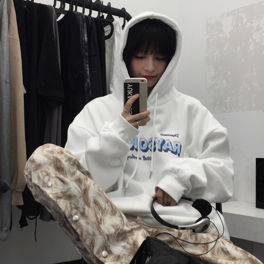 Áo khoác Hoodie Raysoran nỉ form rộng Unisex AHD 04