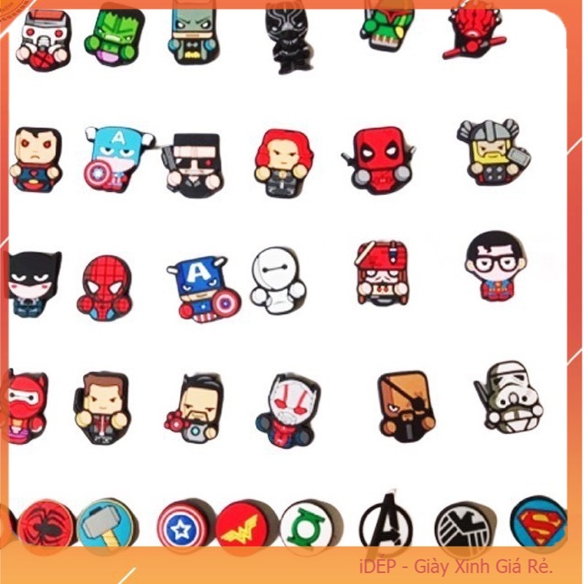 STICKER / JiBITZ 2d 3d gắn dép crocs - Dép cá sấu SL013 - AC001