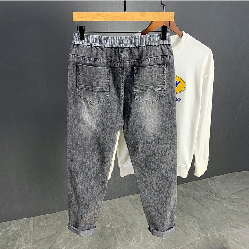 Quần jeans nam cao cấp hàng xuất dư - Màu ghi đen