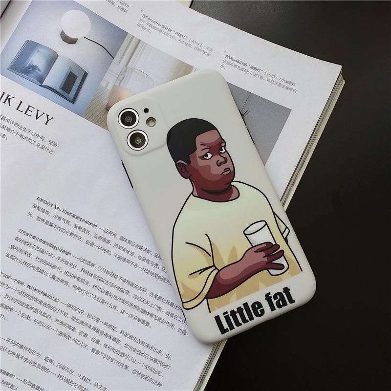 iPhone 12 Pro max Ốp điện thoại mềm in hình cậu bé da màu Little Fat cho iPhone 11 Pro MAX i7 i8 plus XR XS MAX | BigBuy360 - bigbuy360.vn