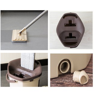 Bộ cây lau nhà Lock&Lock Squeeze Flat Mop - ETM470