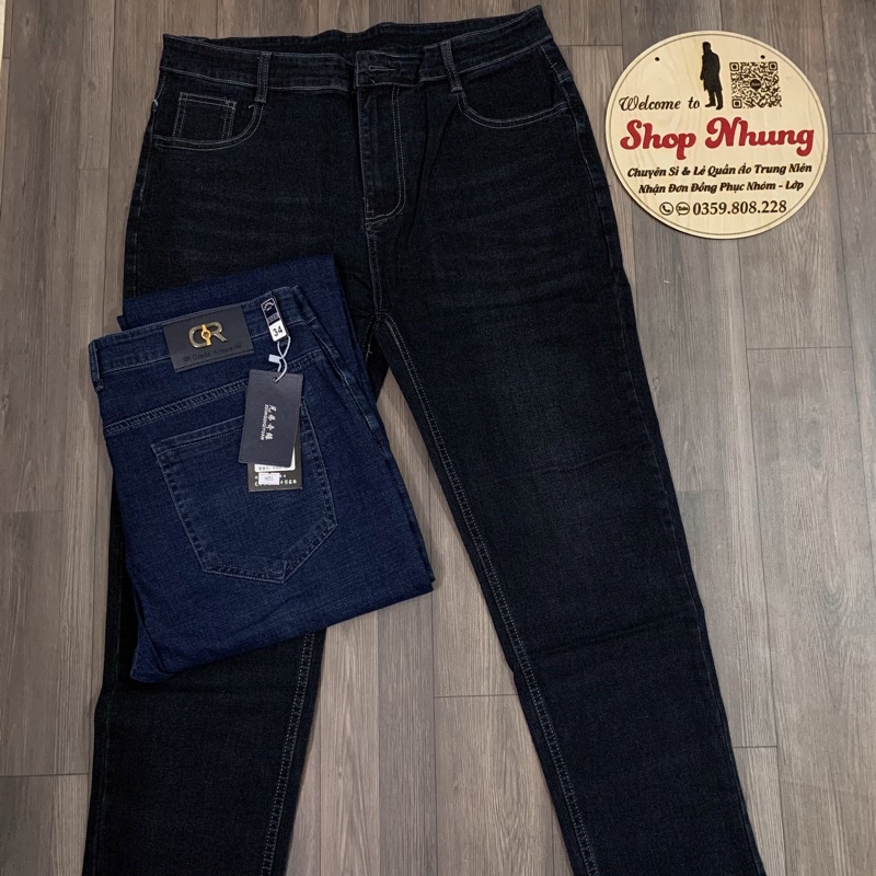 Quần bò nam jeans nam trung niên có size to cho người 100 kg