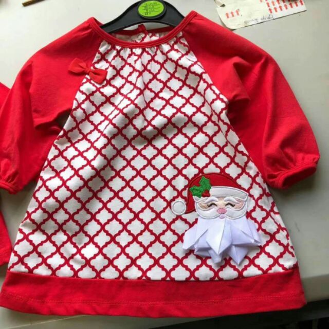 Áo váy đỏ hình ông già Noel 8-10kg