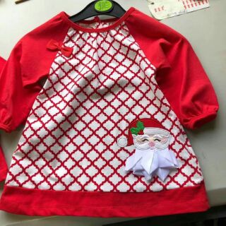 Áo váy đỏ hình ông già Noel