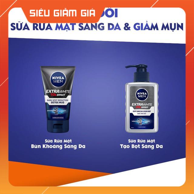 [Freeship] Sữa rửa mặt NIVEA MEN Detox Mud bùn khoáng giúp sáng da & mờ thâm mụn (100g) - 81775