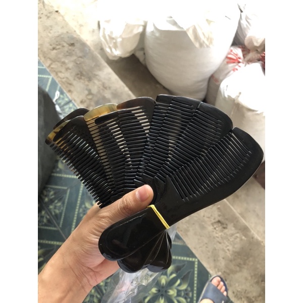 Lược Sừng chải dưỡng tóc giảm chẻ ngọn sơ rối tóc