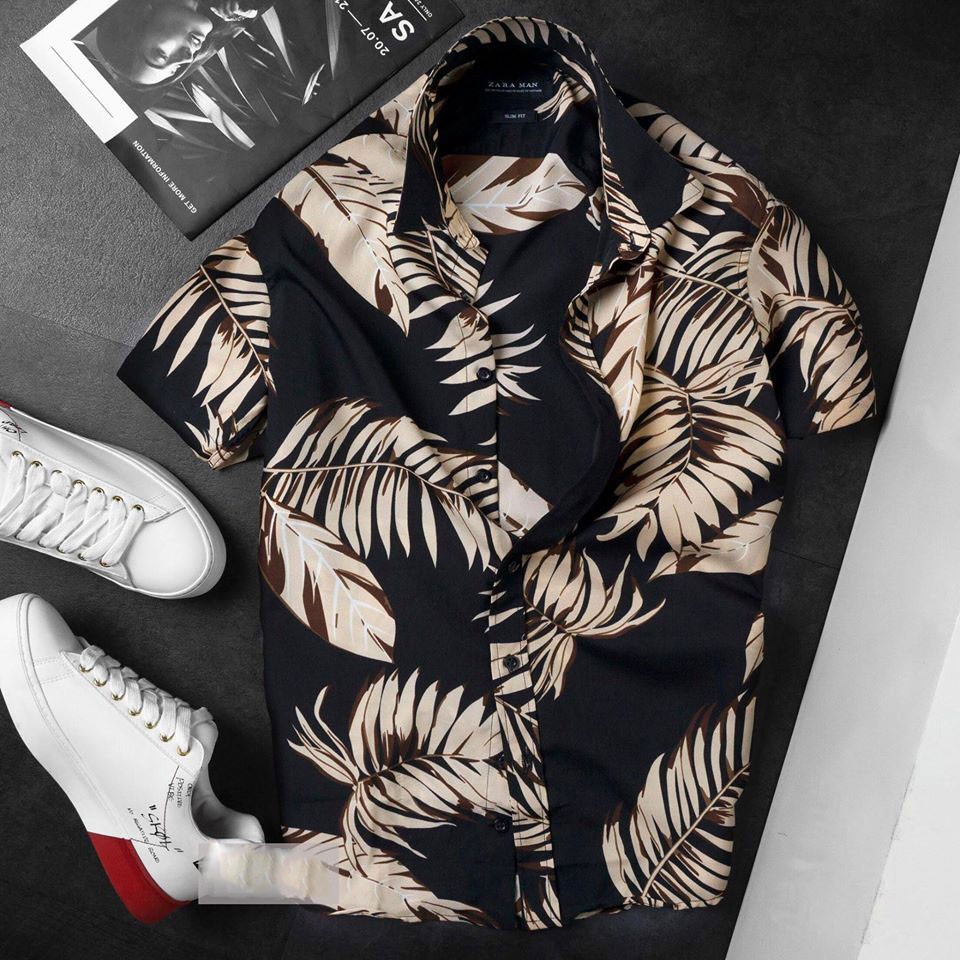 Áo Sơ Mi Họa Tiết Nam Cao Cấp Trẻ Trung Thoáng Mát | BigBuy360 - bigbuy360.vn