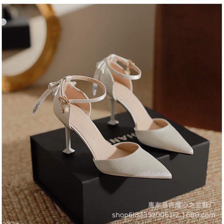 GIÀY CAO GÓT SIZE 30 31 32 ĐÍNH NƠ TIỂU THƯ NHẸ NHÀNG CAO 9CM HÀNG QCCC