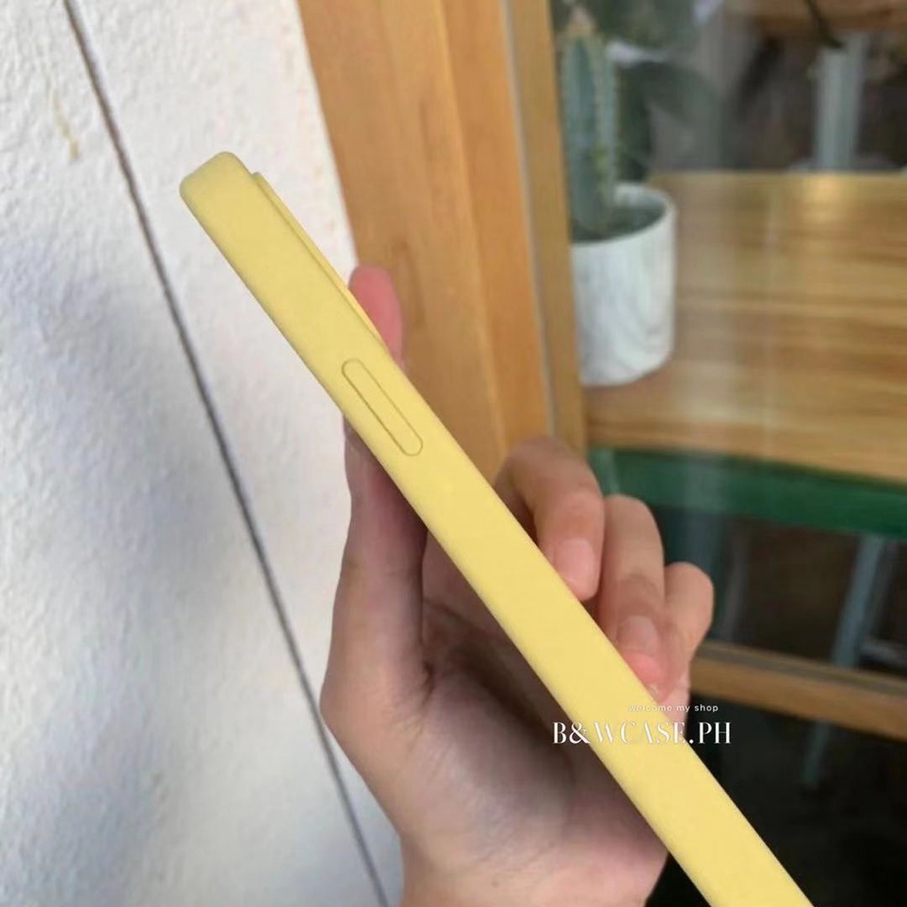 Ốp điện thoại silicon mềm màu vàng chanh cho Iphone 12 11 Pro Max Ix Xs Max Xr Se2 Iphone 6 6s 7 8 Plus