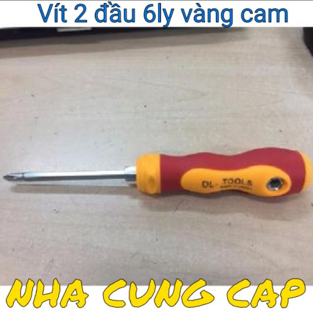 VÍT THÉP 2 ĐẦU VÀNG CAM