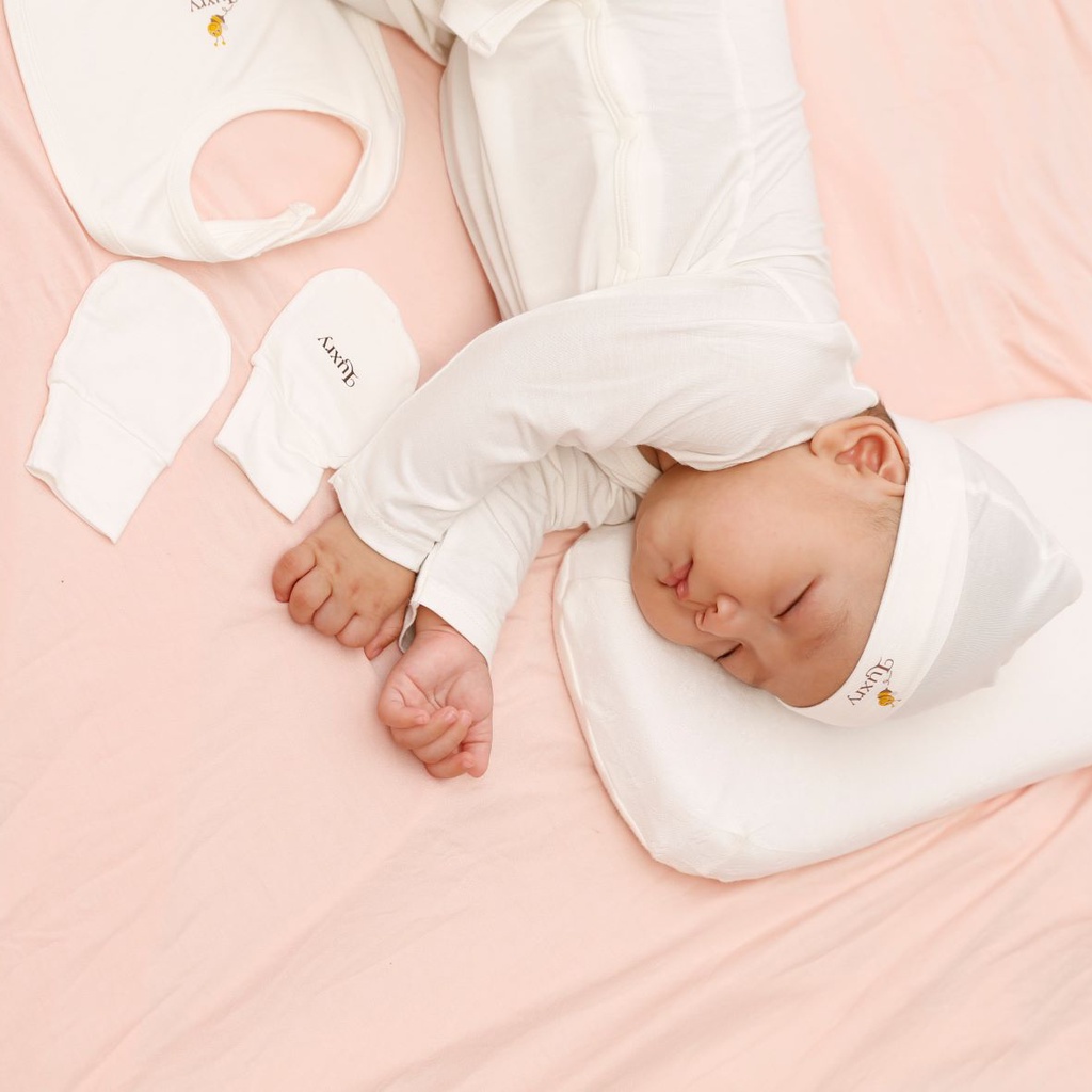 Yếm vải sợi tre Luxry cao cấp mềm mại, thấm hút, an toàn cho bé