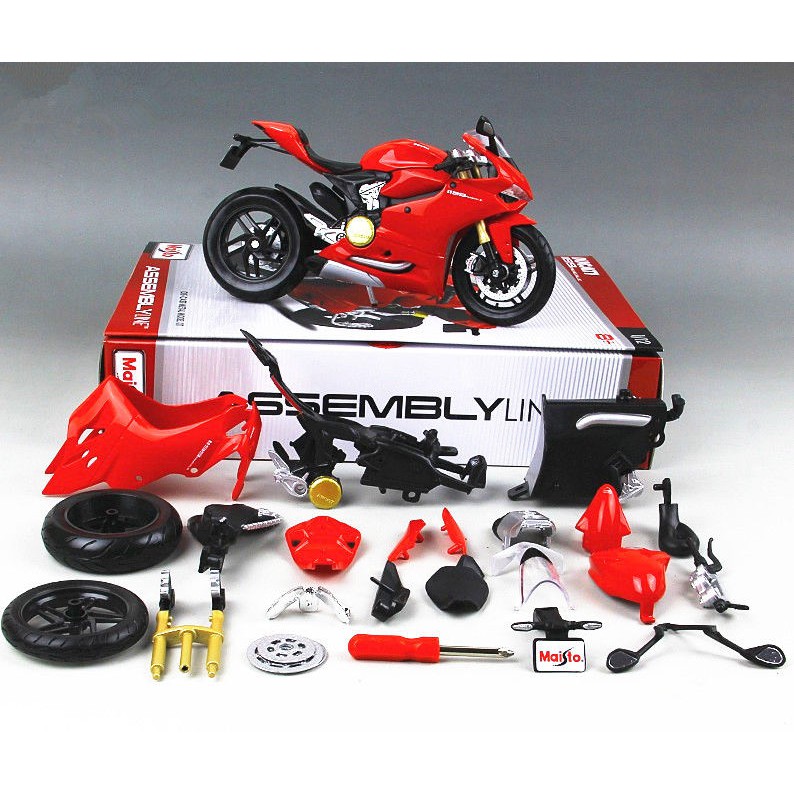 Mô hình lắp ráp Moto Ducati 1199 Panigale tỉ lệ 1:12 MAISTO