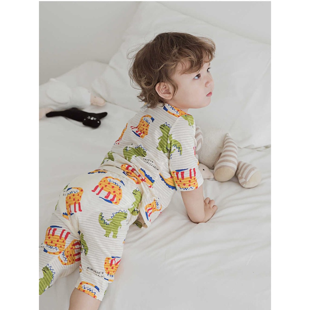 BỘ LỬNG CAO CẤP BÉ TRAI CỦA HÃNG CORDII, CHẤT COTTON GIẤY ORGANIC, MẪU NHIỀU KHỦNG LONG