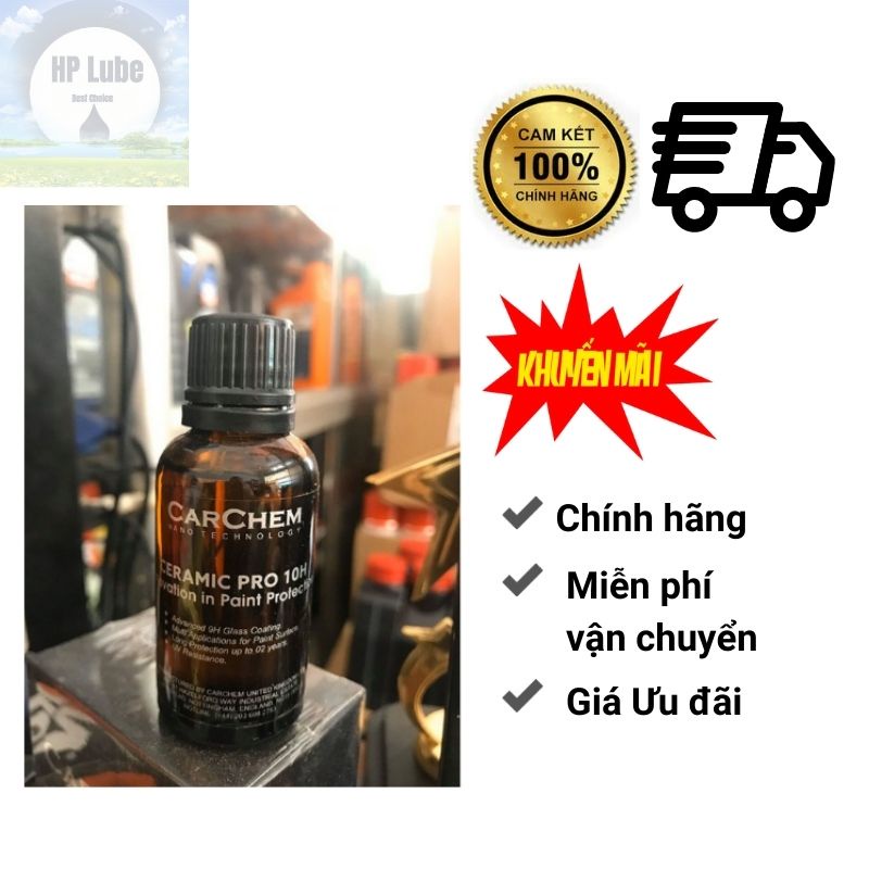 Chai Phủ Ceramic Xe Máy Ô Tô Carchem 10H 50ml
