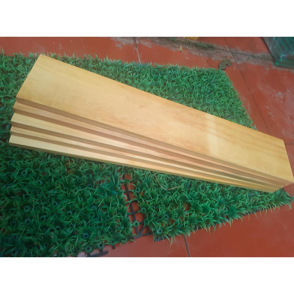 Thanh gỗ thông làm kệ dài 1m và 1,2m , 1,4m, kệ gỗ treo tường thanh thẳng - HPKTT 22 tổng
