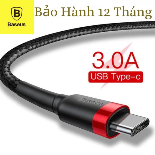 Dây sạc Type C Baseus -Super (Bền-Nnhanh) - Chính hãng - Bảo hành 3 tháng( CÓ HỘP)