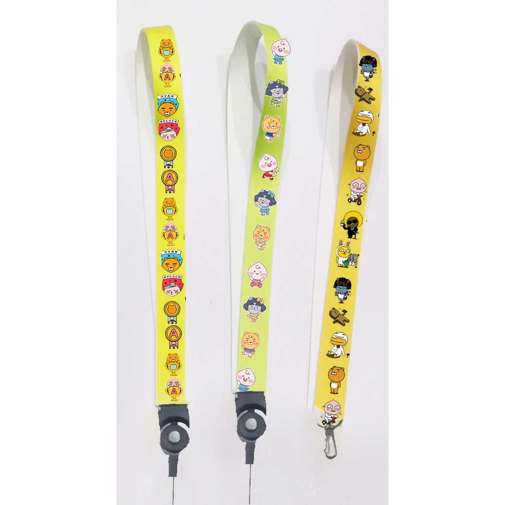 dây tag bé đào ST4I13 dây treo thẻ name tag strap loại dài 40cm cute hoạt hình dễ thương