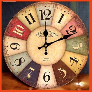 Đồng Hồ Treo Tường Decor Phong Cách Vintage, Cổ Điển chất lượng tốt