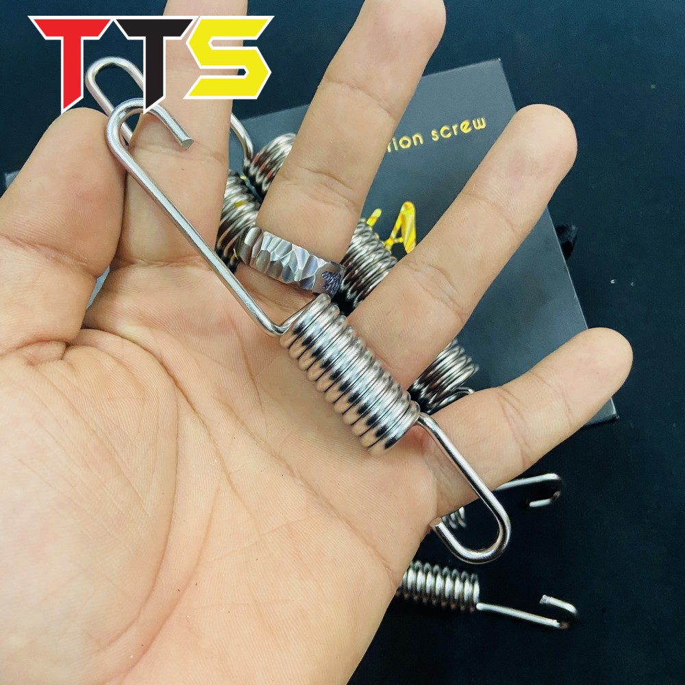 LÒ XO CHỐNG ĐỨNG VÀ CHỐNG NGHIÊNG CHO ECITER 150 CHẤT LIỆU INOX 304 BAO SÁNG BÓNG