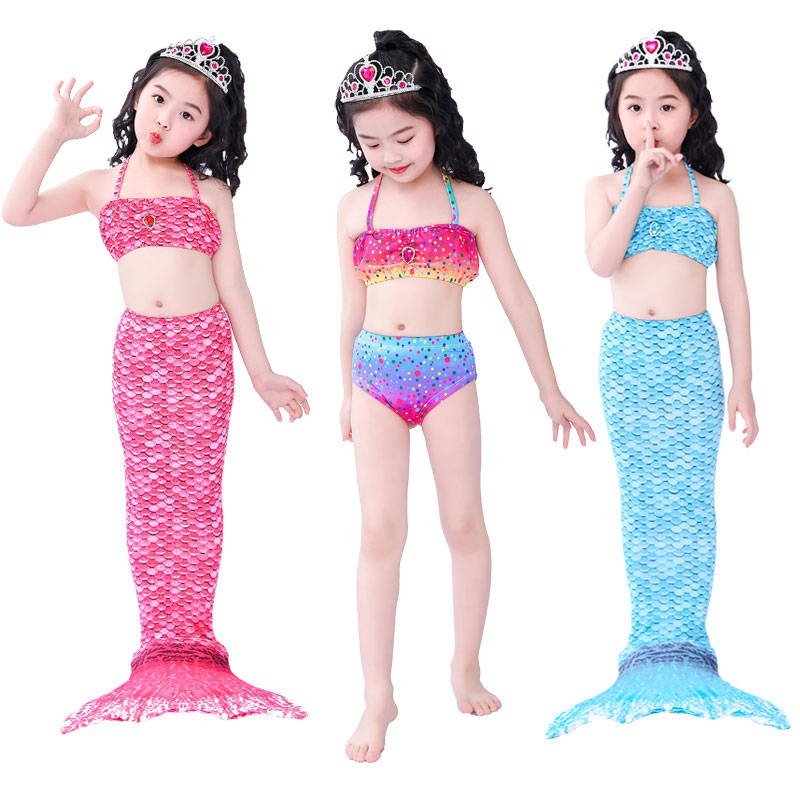 Mermaid Tail Công chúa Váy Trường tiểu học Nàng tiên cá Bộ quần áo nàng tiên cá