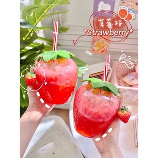 ưu đãi lớn khi mua từ 2 sản phẩm❤❤Bình nước dâu tây ❤❤❤dễ thương siêu cute cực hót