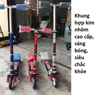 Xe trượt scooter, xe scooter [LOẠI XỊN], khung hợp kim nhôm siêu cứng, bóng đẹp