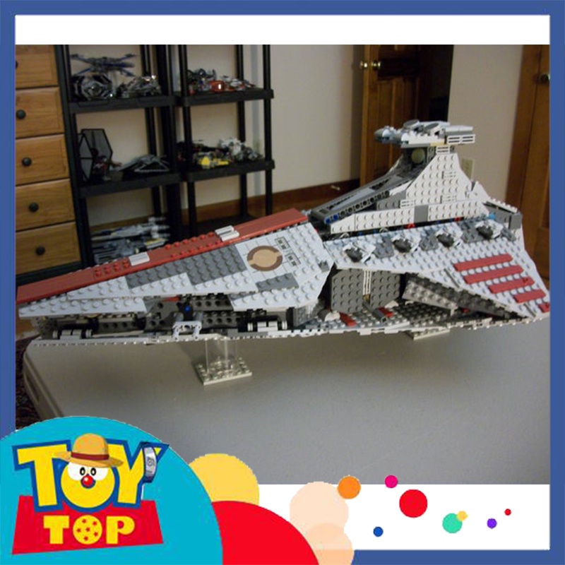 Đồ chơi lắp ráp ghép Star Wars phi thuyền phe cộng hòa tàu vũ trụ Venator tấn công xếp hình Leji 19077