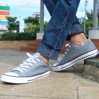 Giày CV Allstar Nam Xám Cổ Thấp