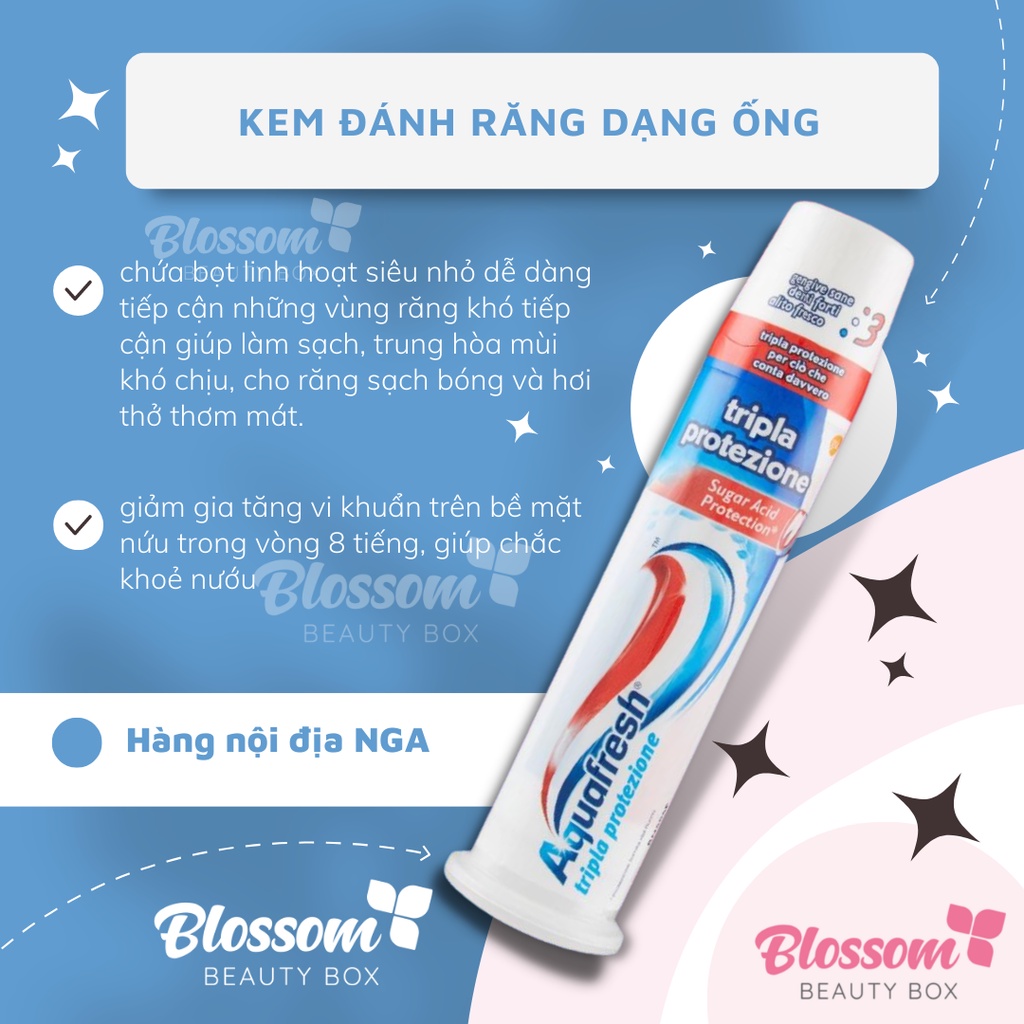 Kem đánh răng Aquafresh làm trắng dưỡng nướu và ngăn ngừa sâu răng 100ml
