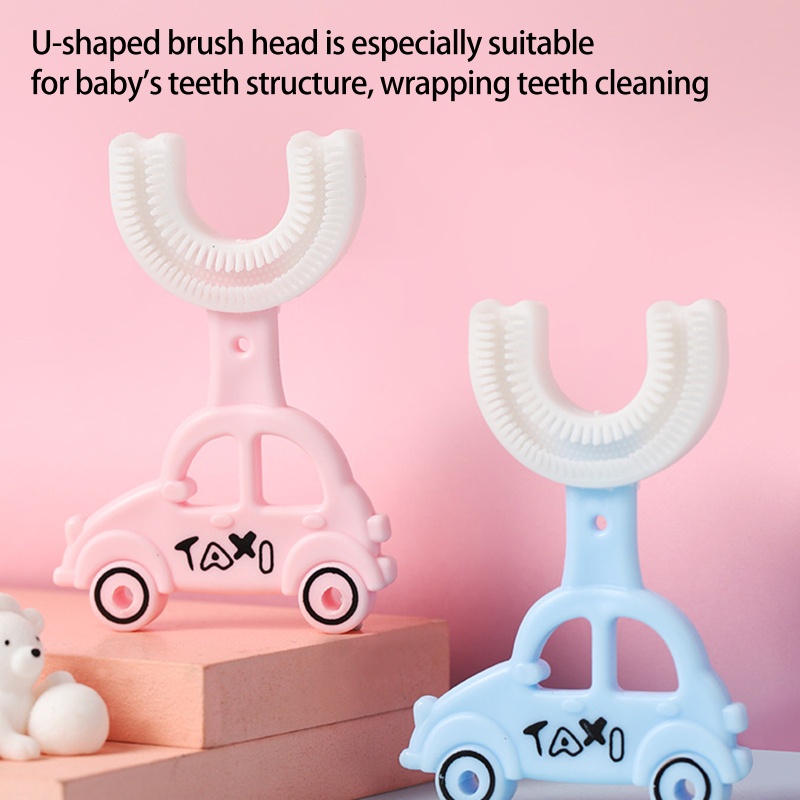 Bàn Chải Đánh Răng Hình Chữ U 360 Độ Cho Bé