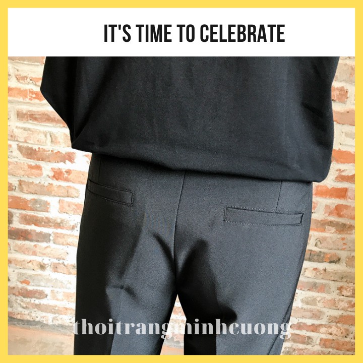 Quần tây ống rộng dáng baggy nam phong cách Hàn Quốc, quần nam ống suông mặc co giãn siêu dễ chịu - QB | BigBuy360 - bigbuy360.vn
