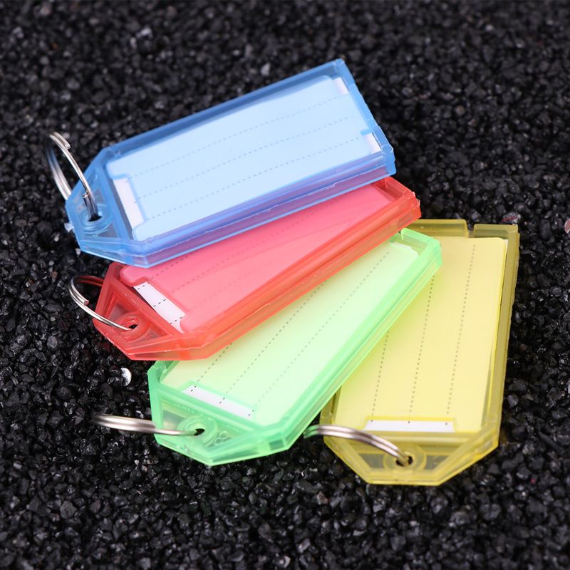 Set 50 Móc Khóa Gắn Thẻ ID Bằng Nhựa