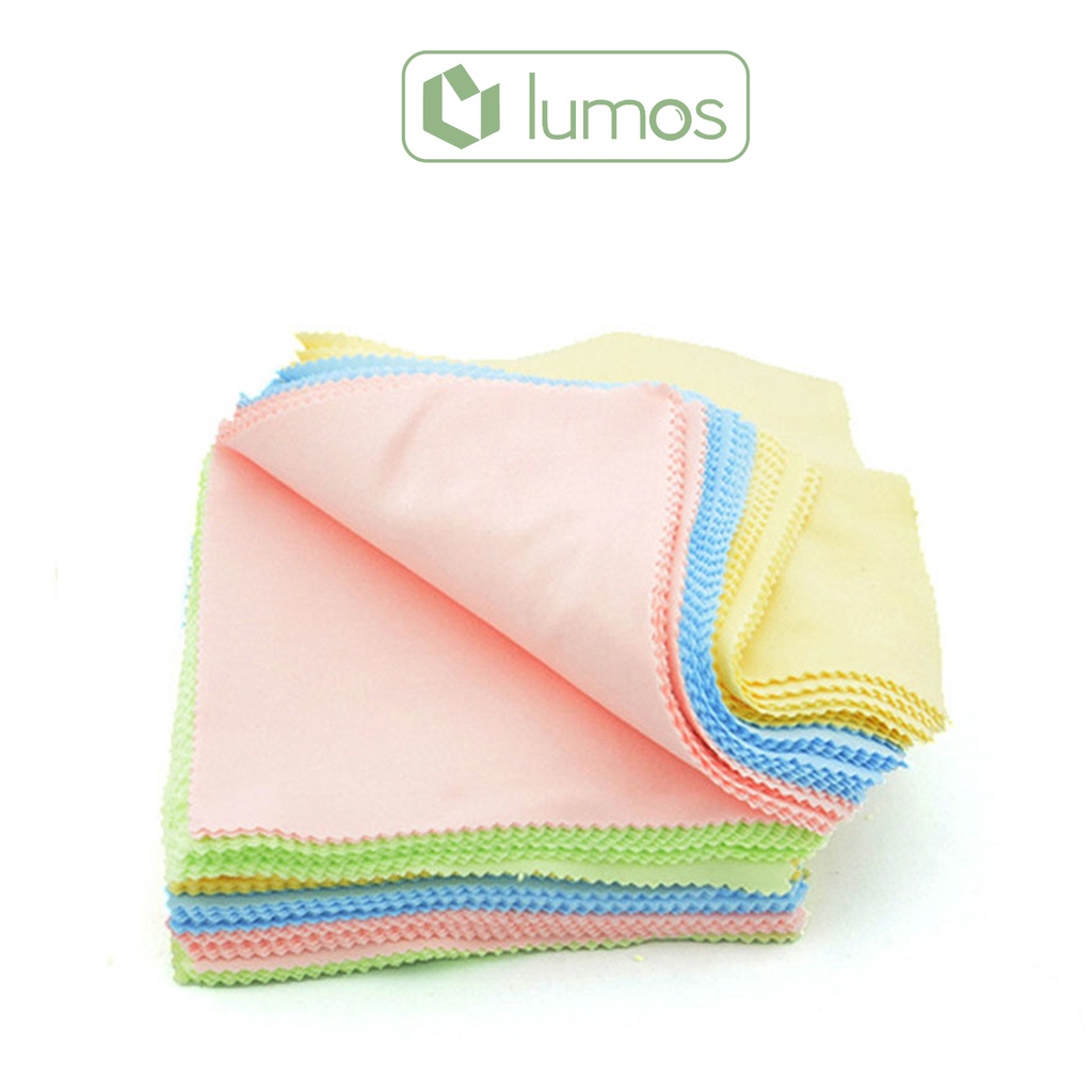 Khăn lau mắt kính, màn hình điện thoại chuyên dụng chất liệu cotton mềm mịn - LUMOS