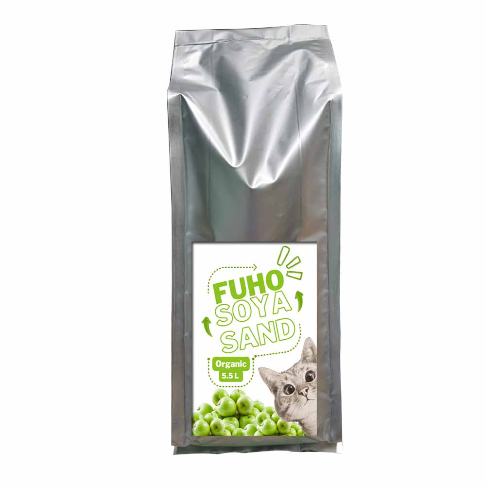 5L Cát Đậu Nành Fuho Ứng Dụng Vi Sinh Khử Mùi Cát Vệ Sinh Cho Mèo
