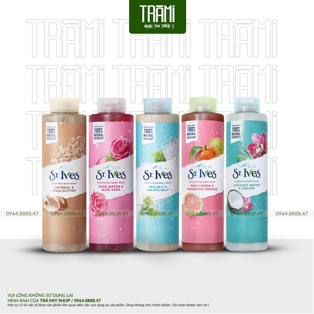 [CHÍNH HÃNG] Sữa Tắm Tẩy Tế Bào Chết ST.Ives Body Wash 650ml Của Mỹ.