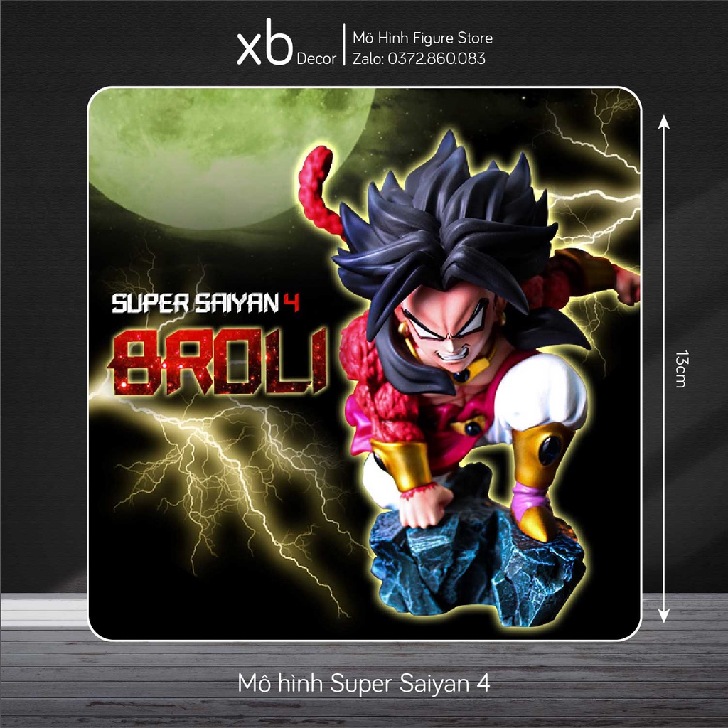 MÔ HÌNH DRAGON BALL - Mô Hình Super Saiyan 4 Broly 14cm
