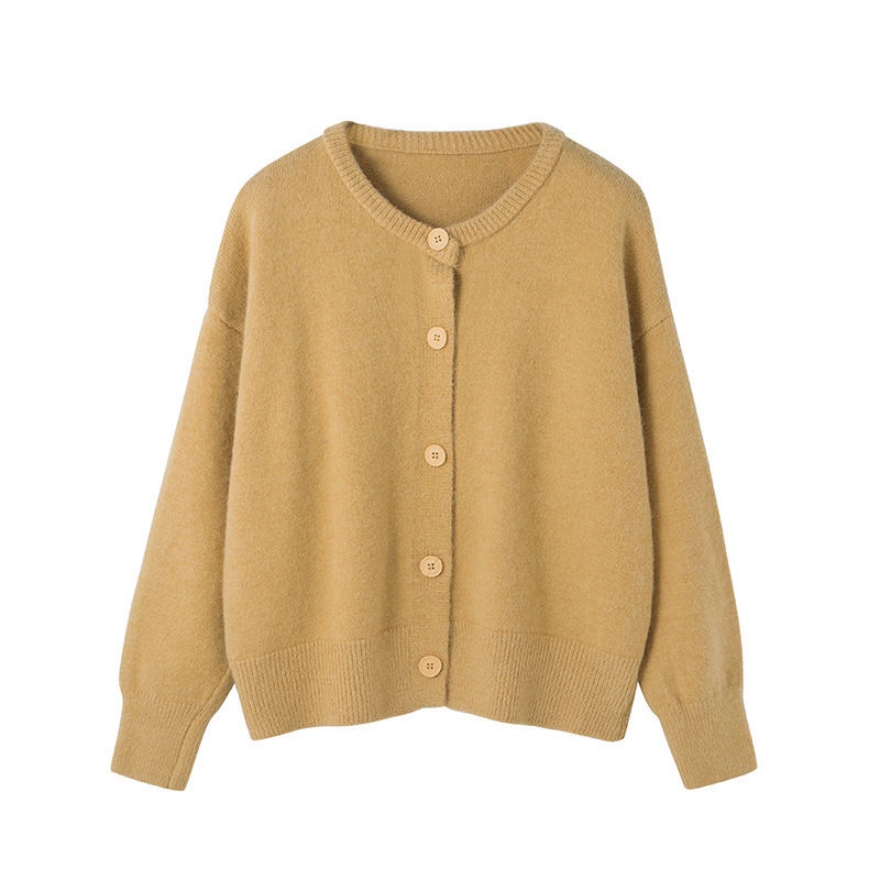 Áo Khoác cardigan Dệt Kim Dáng Rộng Ngắn Thời Trang Xuân Thu 2022 Mới Cho Nữ Dễ Phối Đồ