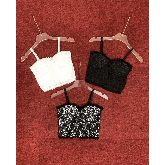 áo 2s 2 dây ren cúp ngực - có mút mỏng