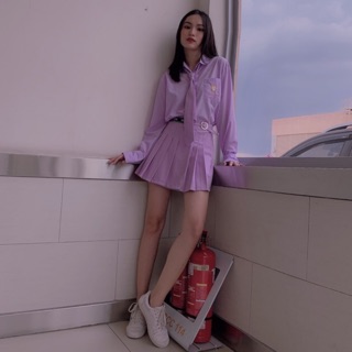 SET HỌC SINH MÀU TÍM NATTHY STYLE