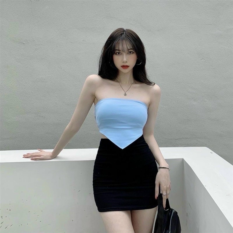 Áo ống tam giác chất vải thun Borip